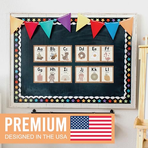 Hadley Designs Alphabet for Classroom Wall Decor - ABC Posters for Classroom Wall Chart Preschool & Kindergarten, ABC Letters & Number Line Elementary, Alphabet Cards, Boho Classroom Decor — view 5