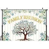 9x6ft Family Reunion Backdrop Family Tree Leaves Welcome to Our Family Members Photography Backgroun