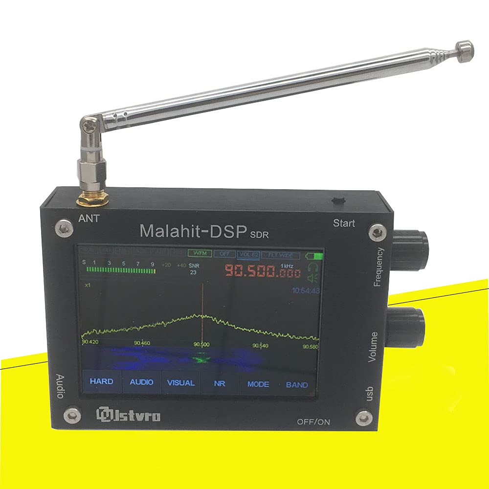 Récepteur Malachite DSP SDR 1.10b – 50 KHz-2 GHz – Écran 3.5" Tactile – Boîtier Aluminium Refroidi