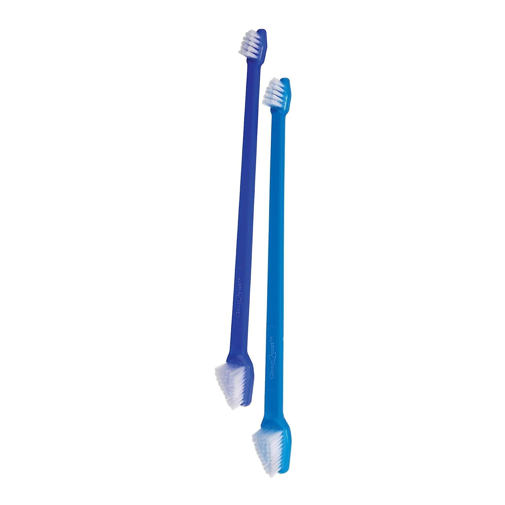ClearQuest dual-end Pet Zahnbürsten, 9 Zoll, 50/Kanister, (Farben variieren)