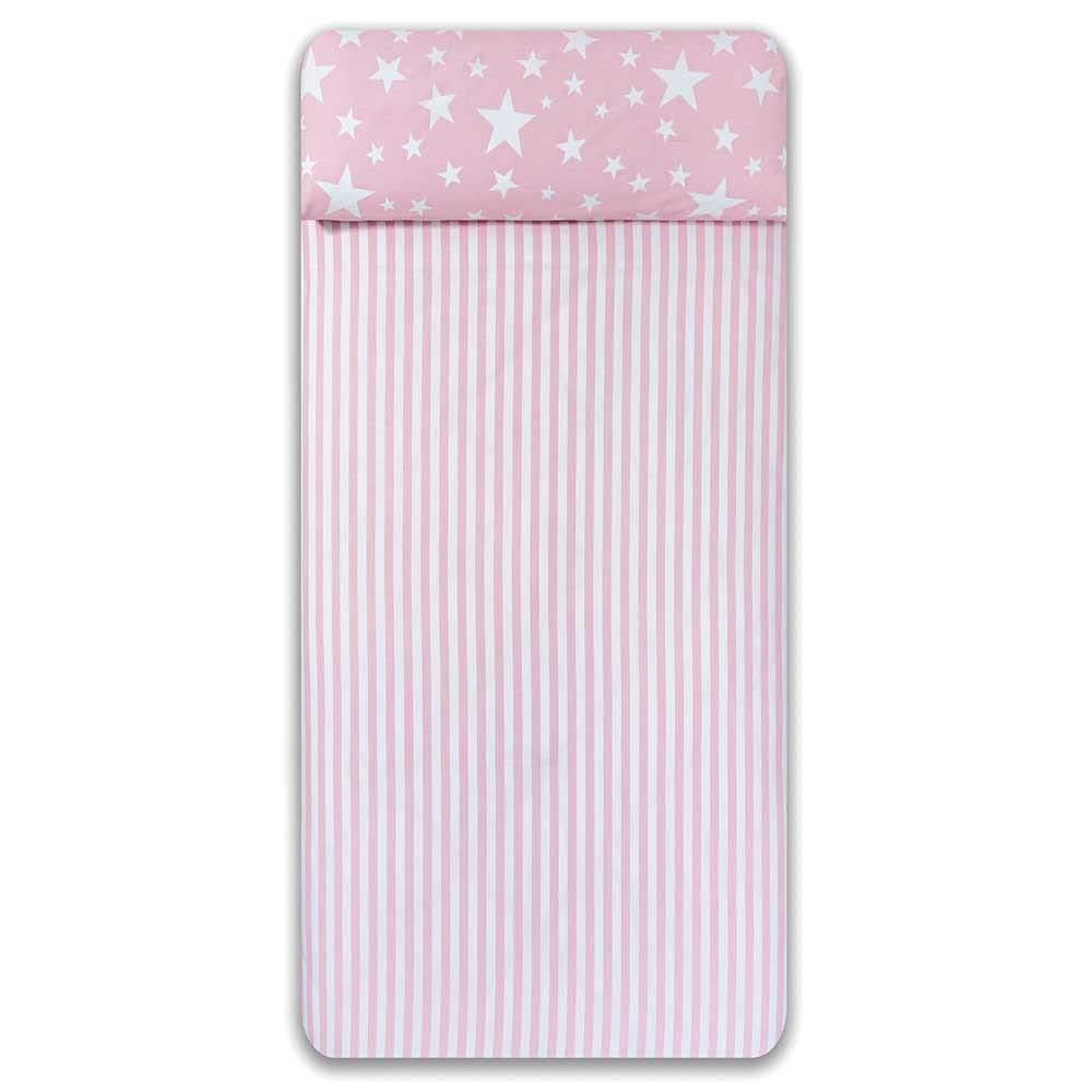 Funda Nordica Infantil/Juvenil Reversible GIVETTE Pink Cama de 90 X 190/200 50% ALGODÓN-50% POLIÉSTER. Color Rosa