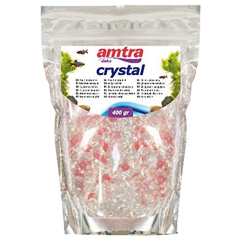 Amtra Wave Crystal Sand - Ghiaia Decorativa Per Acquari, 400g, Rosso E Trasparente - Foto 7