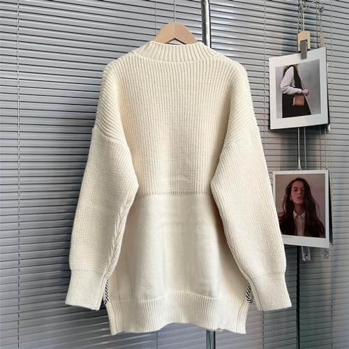 FindThy Women’s Casual Button Up Cardigan Oversized Long Sleeve Jean Patchwork Sweater Cardigans2