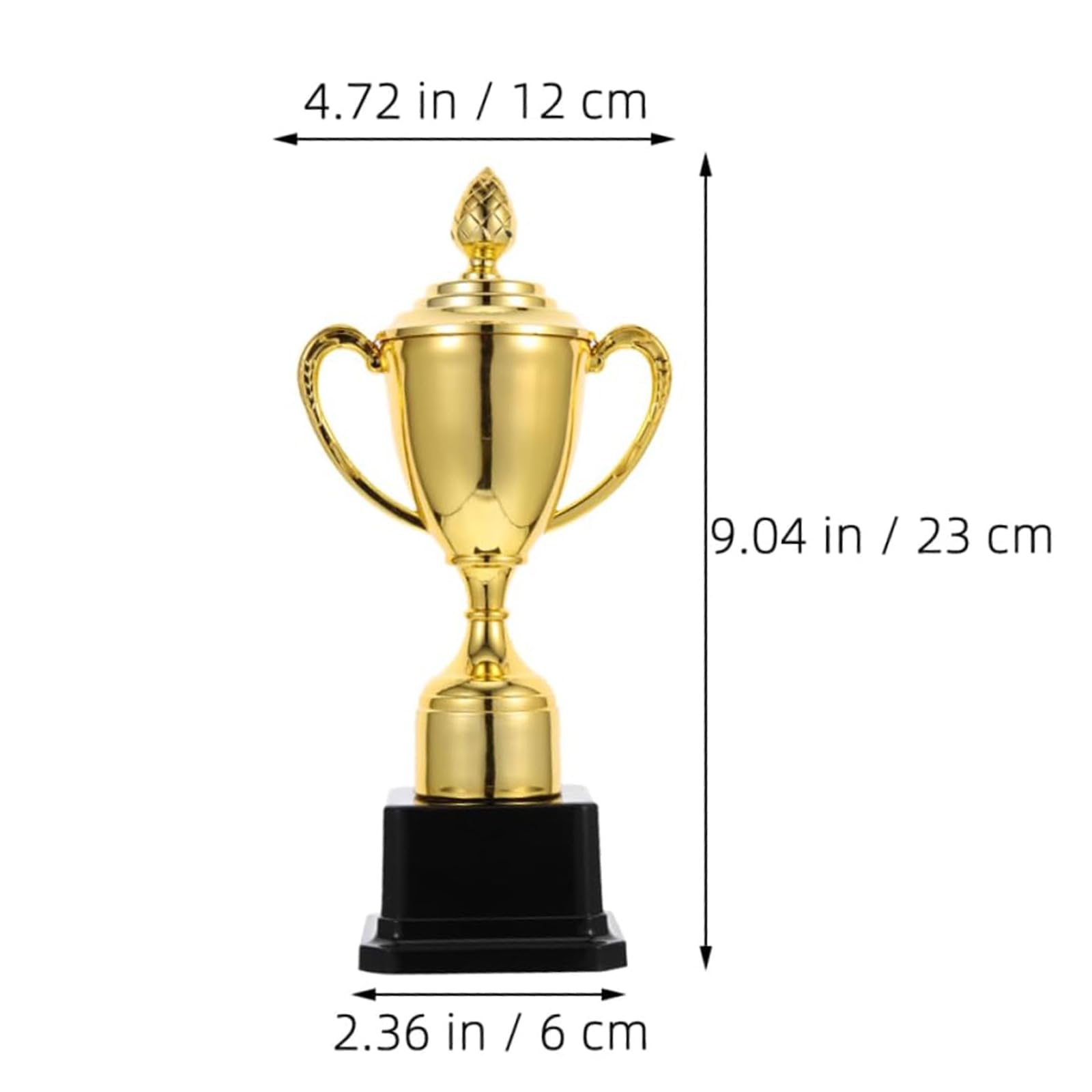 esmen 2 Stück Trophäen-Party-Medaillen, Gold-Trophäen, Fußball-Trophäen, Gewinner-Trophäen-Pokal für Verschiedene Wettbewerbe, Auszeichnungen, Partys usw