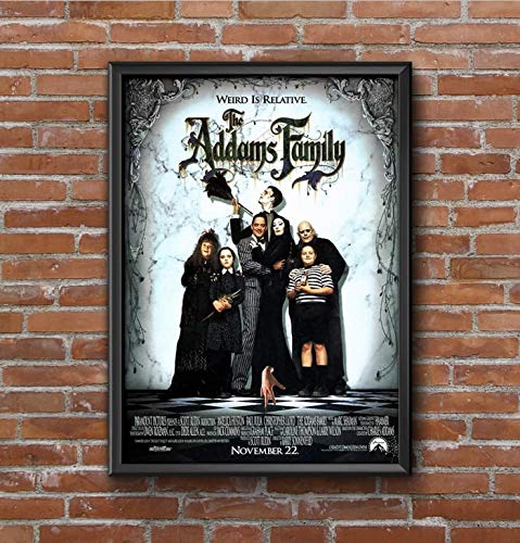 QUADRO POSTER COM VIDRO FAMÍLIA ADDAMS