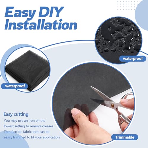 Image of SmoothNovelty 1 Pcs 24''x 24'' Waterproof and Dustproof Prefilter Hydrophobic Mesh Air Filter Fabric, Washable Cut to Fit HVAC Intake Filter, Reusable Polyester Pre Sheet for AC Furnace Vent