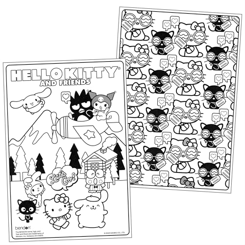 Image of Bendon Hello Kitty Advanced Coloring Book and Stickers with Hello Kitty Coloring Book, Stickers, and More