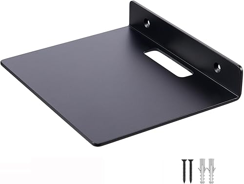 YUjieSTC Estante de pared pequeño, estante flotante pequeño de aleación de alumi