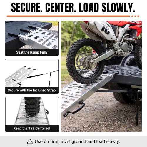 MAXIVAMN Aluminum Motorcycle Ramp