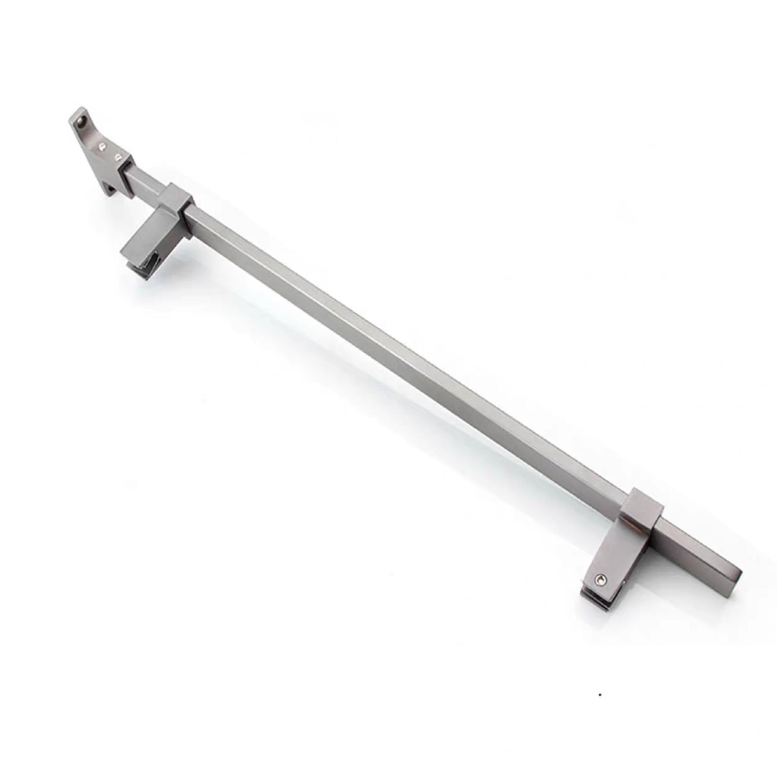 Yllffll Gray Shower Glass Support Bar, Stainless Steel Shower Fixed Panel Support Rod For 2/7'' 2/5'' 1/2'' Glass, Panel Mounting Bracket(,65Cm/25.6In)