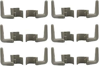 Cord Handle Hook Set Simple Attaching Hook for Eureka Sanitaire 53574 Upright Vacuum, Vacuum Cord Hook Clip Beige (6-Pack)