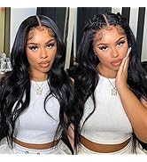 Body Wave Lace Front Wigs Human Hair 13x4 Brazilian Virgin Lace Front Human Hair Wigs For Black W...