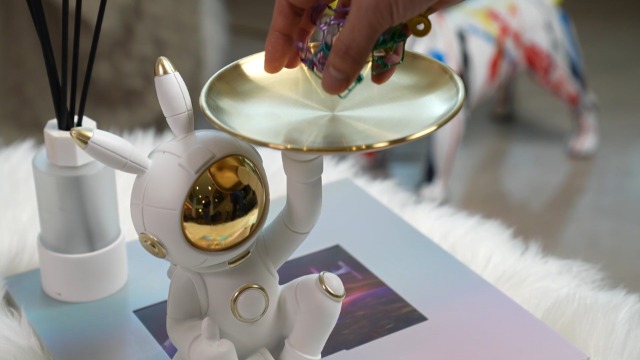 Figura Decorativa de Astronauta Conejo SEINHIJO 12.2 Pulg miniatura 7