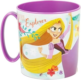 Theonoi Tasse en Plastique 350 ML au Choix : Minnie – Princess – Frozen – PawPatrouille/Mug avec Anse en Plastique sans BPA – Passe au Micro-Ondes/Fille Tangled