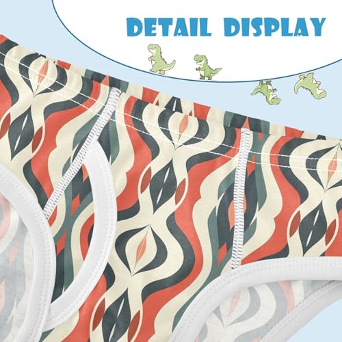 visesunny Boys Cotton Underwear Kaleidoscopic Illusion Line Printed Toddler Soft Training Briefs Size 2T-8Y for Kids4