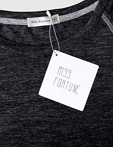 MISS FORTUNE Womens Active Wear Exercise Top Yoga Shirt Workout Clothes…3