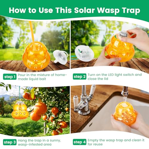 Enerjary Solar Wasp Trap Outdoor Hanging thumb #4