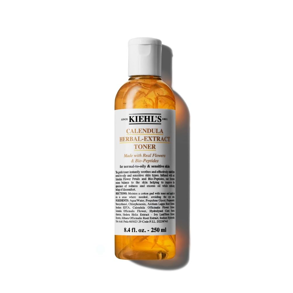 Kiehl's Calendula Herbal-Extract Toner Soothing Alcohol-Free Toner for Normal to Oily Skin