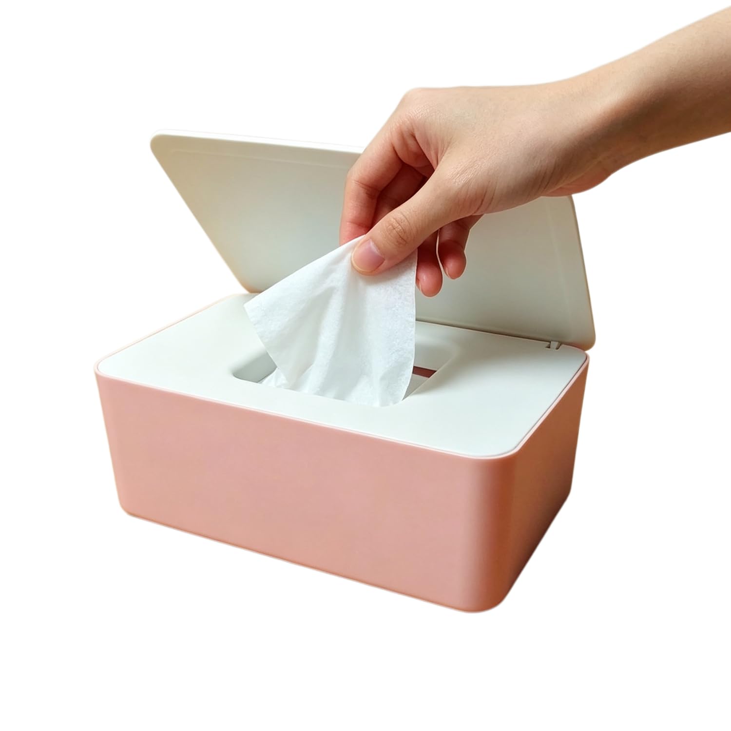 Baby Wet Wipe Dispenser, Baby & Adult Wipe Holder for Home Bathroom, Kitchen, Bedroom, Living Room, Office, Multi - use Storage Case for Dry Wipes & Masks