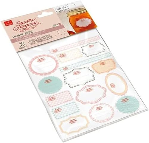 Bormioli Rocco Quattro Adhesive Labels 30-Piece Set