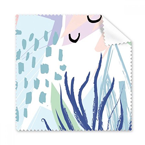 Chiffon microfibre lunettes motif plantes et mer essuie-écran lot de 5