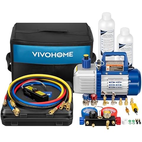 VIVOHOME 3/4 HP HVAC Vacuum Pump Kit Cover