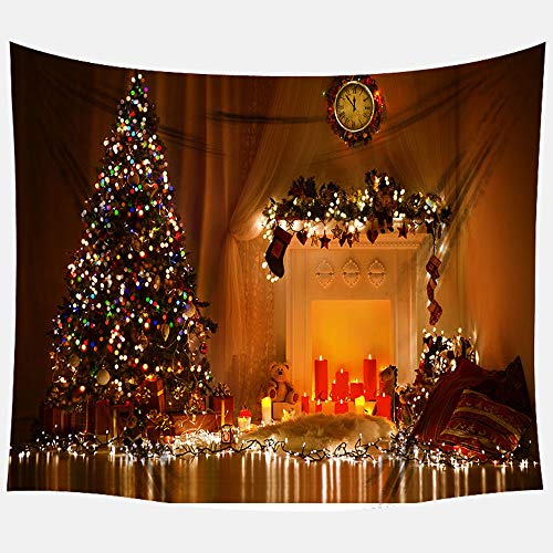Apark - Tapiz de decoración navideña, diseño de pared de tela extra grande para decoración de Navidad, bandera de Navidad con fondo de fondo para Navidad, 150 x 180 cm