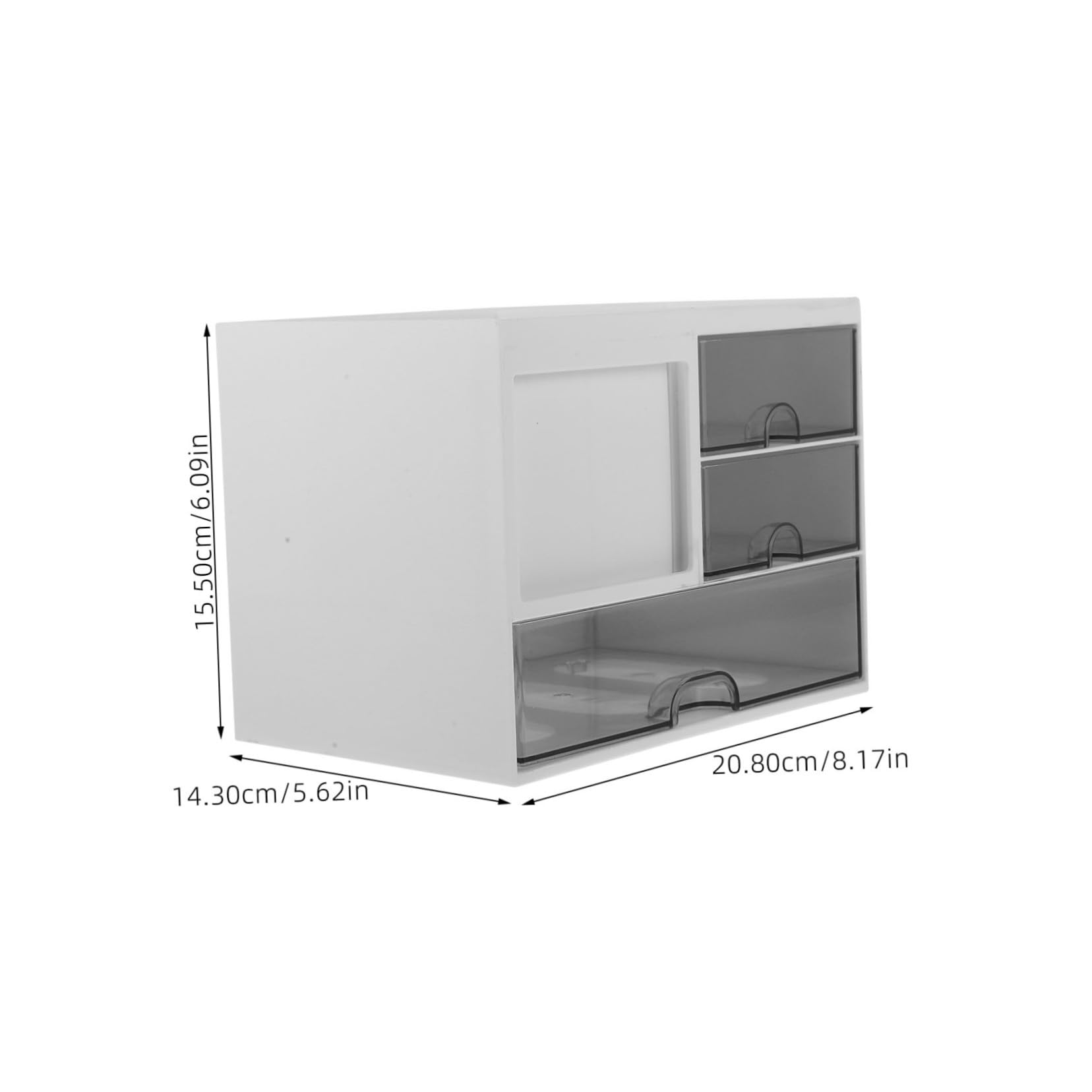 Homoyoyo Organizador de Cajones y Material Hips Blanco para Escritorio de Oficina Diseño de Cajón para Uso Prolongado en Sala y Cocina