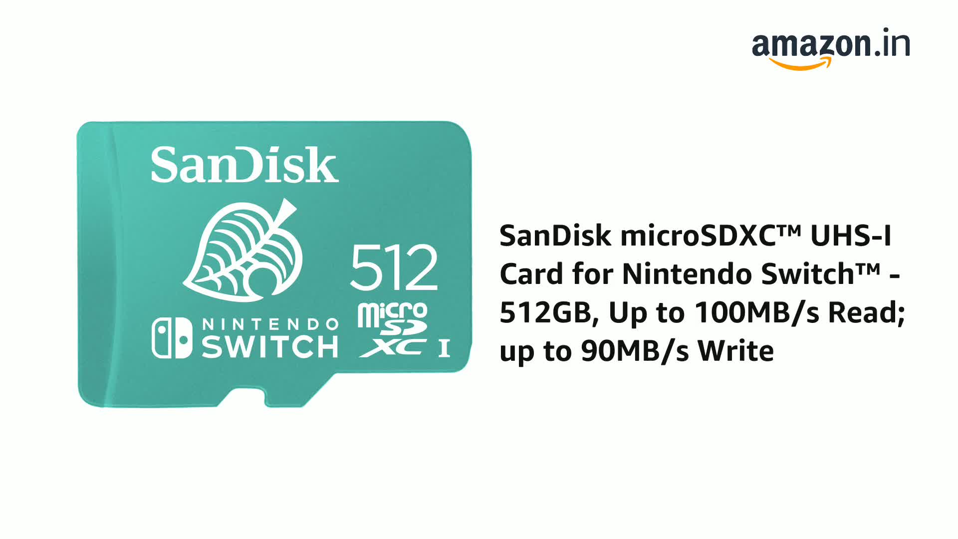 SanDisk microSDXC™ UHS-I Card for Nintendo Switch™ - 512GB, Up to