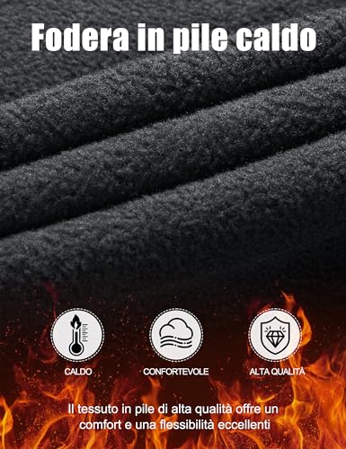 FREE SOLDIER Herren Winter wasserdichte Skihose Jagd Outdoor Hose Winddichte Thermohose Winterhose Softshellhose zum Klettern und Wandern