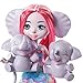 Enchantimals Family Toy Set, Esmeralda Elephant Doll (6-in) with 3 Elephant Animal Friends and 1 Pacifier Accessory, Sunny Savanna Collection, Great Gift for 3 to 8 Year Old Kids