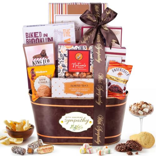 Broadway Basketeers Sympathy Gift Basket Deluxe
