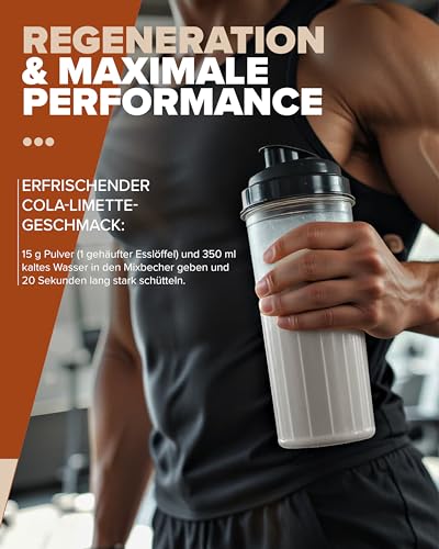 IronMaxx 100% EAAs Zero Cola & Lime 500g - EAAs Pulver hochdosiert, Vegan und zuckerfrei, 8 essentielle Aminosäuren zur Ergänzung deiner Sporternährung 4