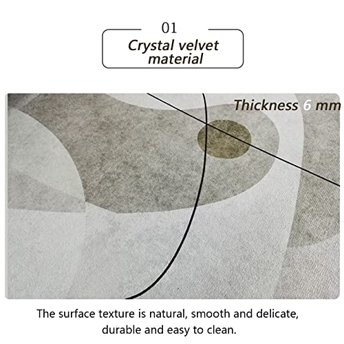 Tapis de zone ovale moderne pour réchauffer un salon froid