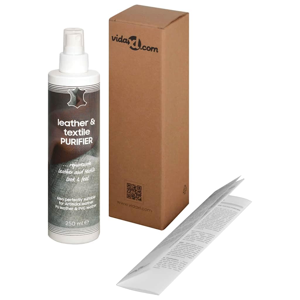 Limpiador de piel y textil 250 ml con fórmula enzimática natural, limpiador de muebles para sofá, asientos de coche y tapicería, spray limpiador para salón, oficina, comedor, protege y cuida
