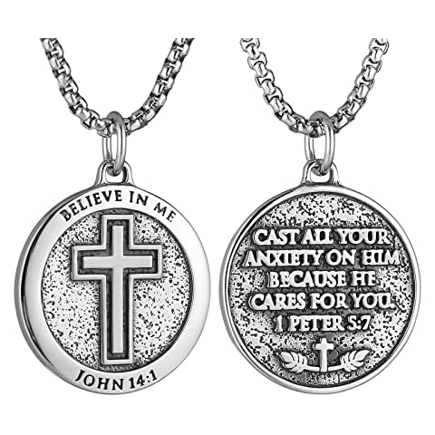 HZMAN Inspirational Bible Verse Necklace Cover