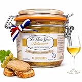 Foie Gras de Canard Entier au Sauternes 200 g – Relais Gourmet | Artisanal Français du Sud-Ouest | Sans Conservateurs, Additifs ni Colorants | Idéal Noël, Fêtes & Coffrets Gourmets