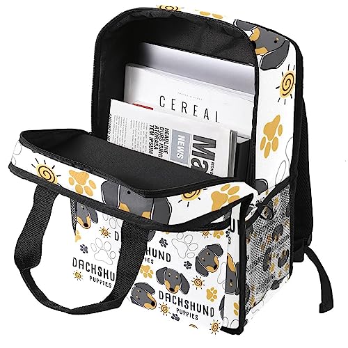 Sac à dos teckel coloré de 35 cm avec sangles ajustables confortables - 3