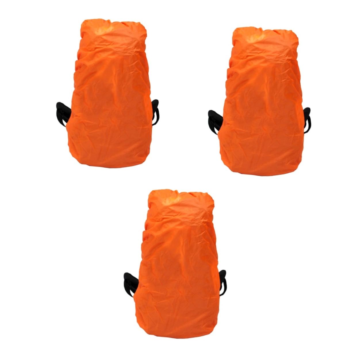 KOMBIUDA 3 Piezas Cubrir Cubiertas de Lluvia para mochileros Funda para Lluvia de Mochila de Viaje Funda de Bolsa para la Lluvia cubremochilas Impermeable Mochila para Viaje Orange