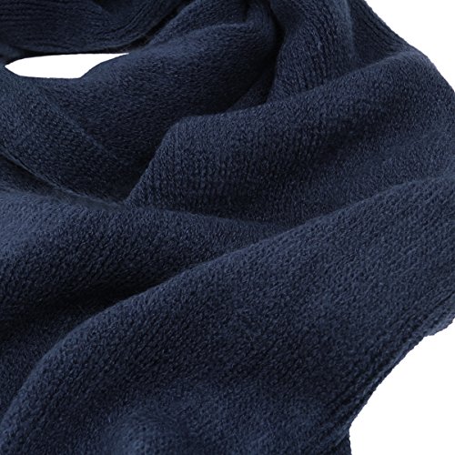 TrendsBlue Premium Long Fine Knit Solid Color Warm Winter Scarf3