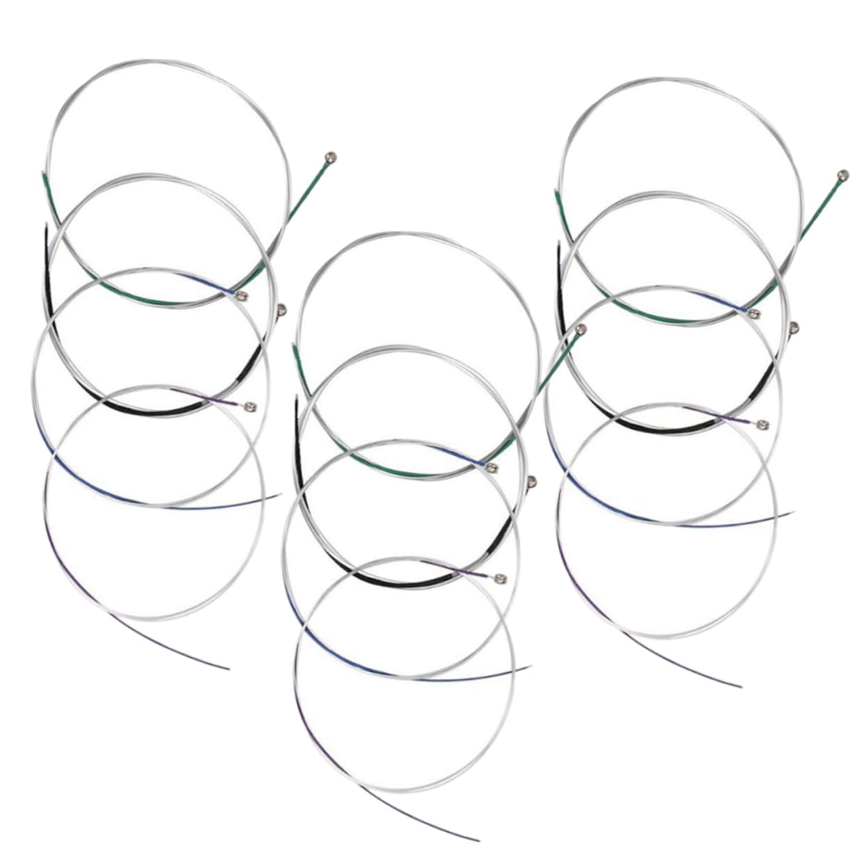 FAVOMOTO Enhanced Sound Violin Strings Set 12pcs Steel Strings for Violin Parts and Accessories