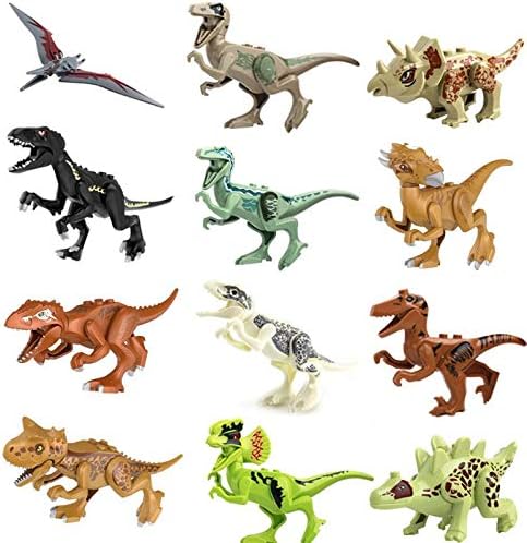Miniatura 9 de Toysvill Dinosaurio Jurassic World - Juguetes de bloques de construcción (juego de 20 piezas) con piezas móviles