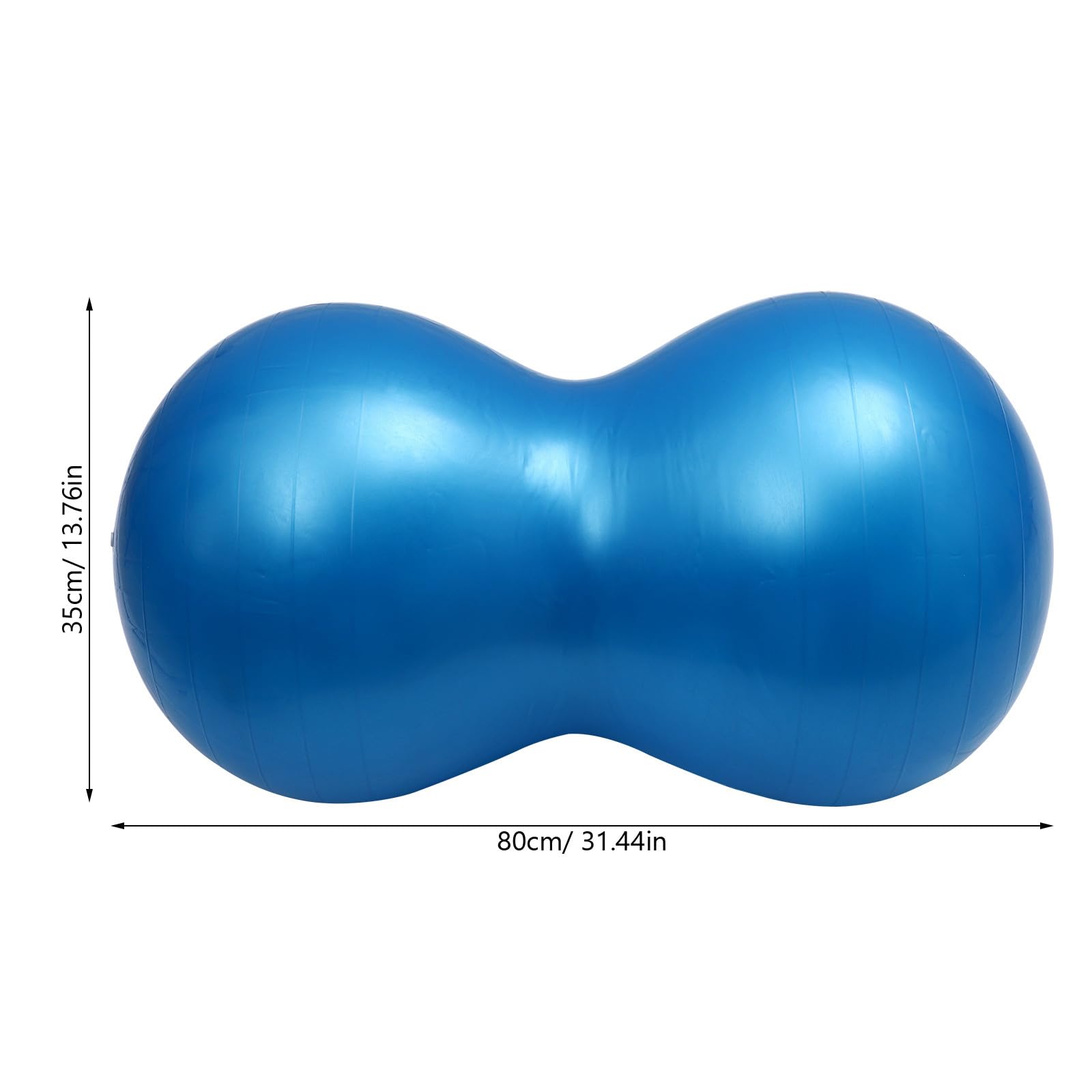 Pelota de Yoga Gruesa de PVC para Ejercicios y Masaje Corporal, Portátil y Segura con Inflador, Adecuado para Entrenamiento y Relajación