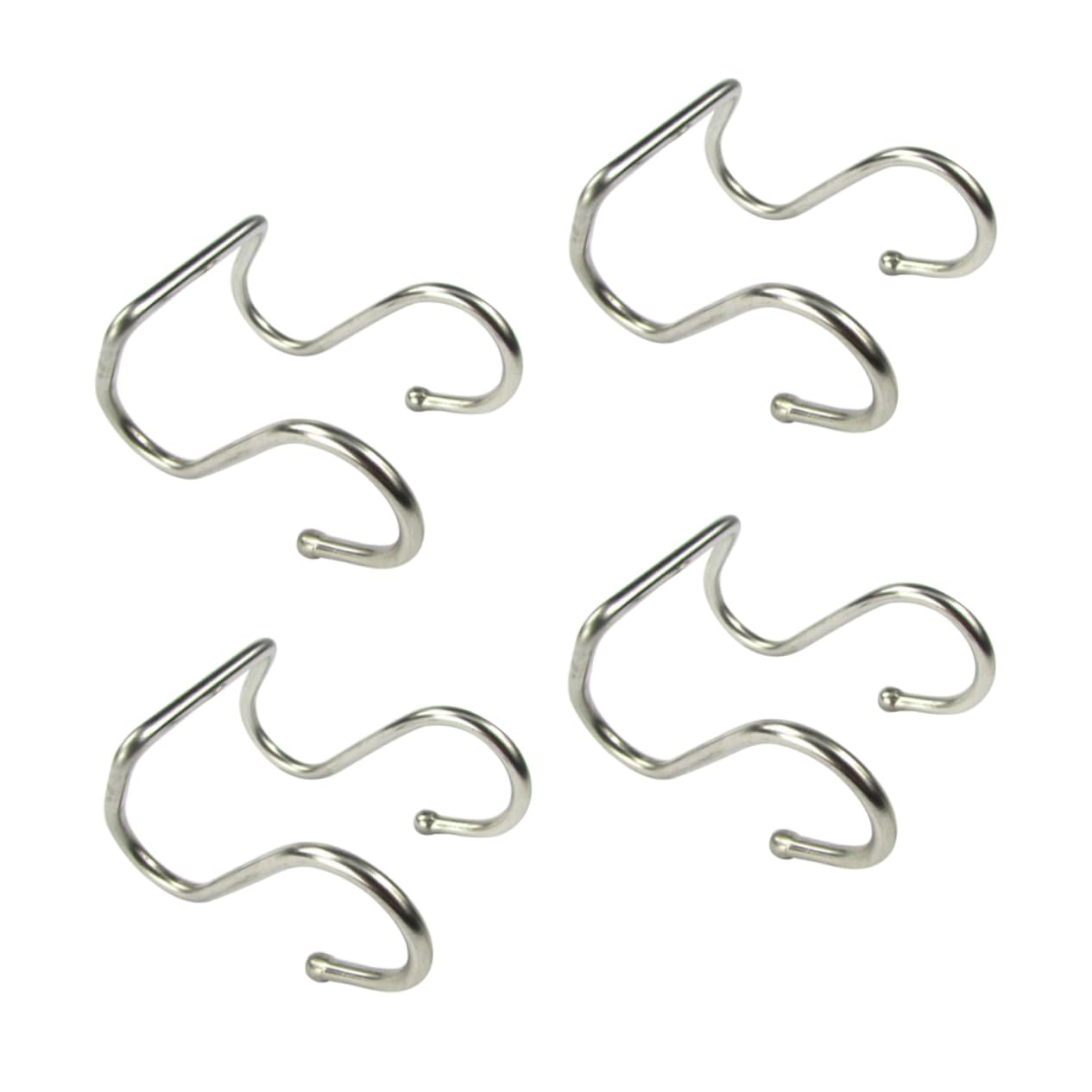 OUNONA 12stücke Edelstahl S-haken Für Tür Platzsparende Aufbewahrung Für Handtaschen Schals Gürtel Lösung Für Badezimmer Küche Und Kleiderschrank