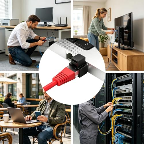 Bloqueador antipolvo con 1 llave para proteger puertos Ethernet de hogar 4