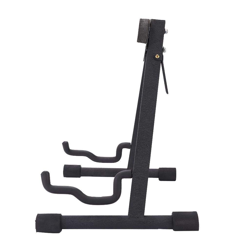 Supporto per Contrabbasso per Contrabbasso, Cornice Regolabile Portatile Pieghevole Antiscivolo per Violoncello Supporto per Strumento Musicale in Metallo, Nero
