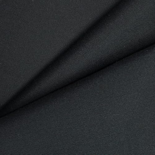 Ottertex® Outdoor Water-Repellant Fade-Resistant Acrylic Canvas (Stiff Finish, 10 Year Warranty) 60 Inch Fabric - for Sewing and Upholstery (Black, 1 Yard)