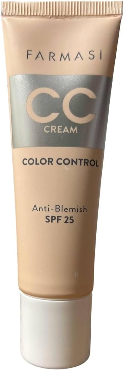 CC Color Control Cream, Natural & Flawless Finish, Lightweight Color Correcting Coverage, Enriched with Multimineral, SPF 25, All Skin Types, 1 fl oz, 06 Deep