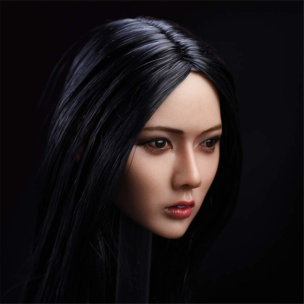 HiPlay 1/6 Scale Female Figure Head Sculpt, Asia Female, Doll Head for