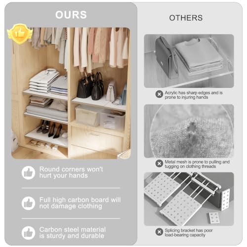 Yuanjimi Cream White Adjustable Shelf for Closet (18.89-35.43 inch) by Yuanjimi - Used condition - Image 4